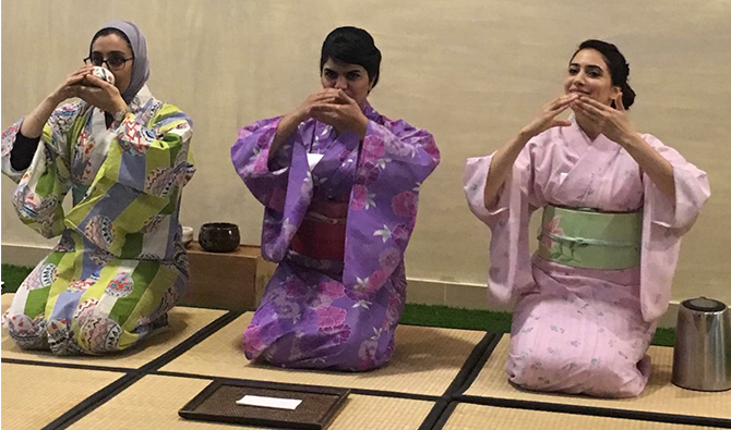 Budoor Steele has been performing tea ceremonies on various occasions to educate Bahrainis about the beauty of chadō, Japanese culture and the benefits of tea. (Supplied)