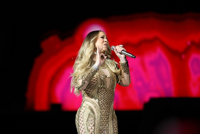 Mariah Carey kicked off the one-year count down of the UAE to the world expo in October 2020. (Mohammed Fawzy/Arab News)