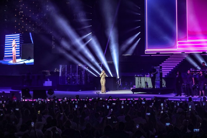 Mariah Carey kicked off the one-year count down of the UAE to the world expo in October 2020. (Mohammed Fawzy/Arab News)