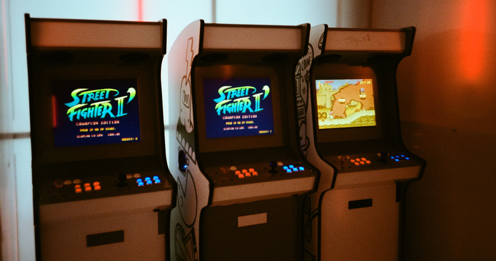 In a room dedicated to classic arcade games, patrons can indulge in a round of Street Fighter before enjoying their meal. (Supplied)