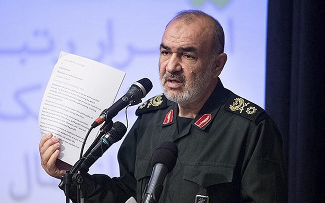 Islamic Revolutionary Guard Corps (IRGC) commander Hossein Salami.