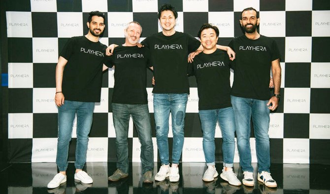PlayHera JP top brass and team members during the soft launch of the esports app in the Japanese capital on Tuesday. PlayHera is a global esports platform. (Photo/Supplied)