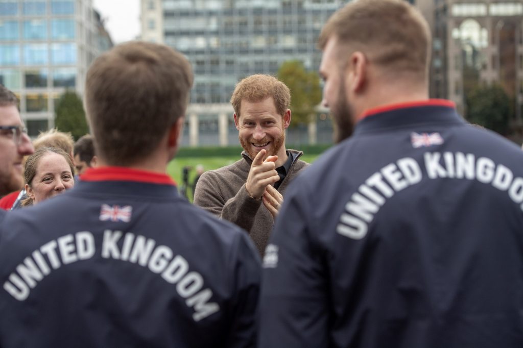 Britain’s Prince Harry, Duke of Sussex attends the launch of Team UK, selected for the 'Invictus Games The Hague 2020' at Honourable Artillery Company in east London on October 29, 2019. (AFP)