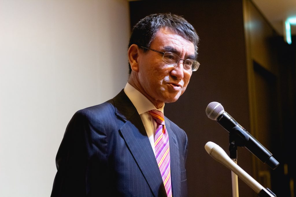 Japan’s Defense Minister Taro Kono thanked Arab News for bridging the gap between Japan and the Arab world. (Arab News)