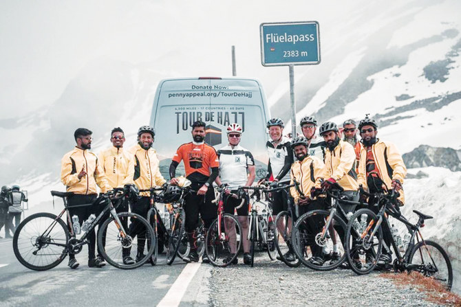 The “Tour de Hajj” team’s goal is to raise funds for the charity to build wells, schools and mosques in countries such as Pakistan, South Africa and Uganda. (Photos/Supplied)