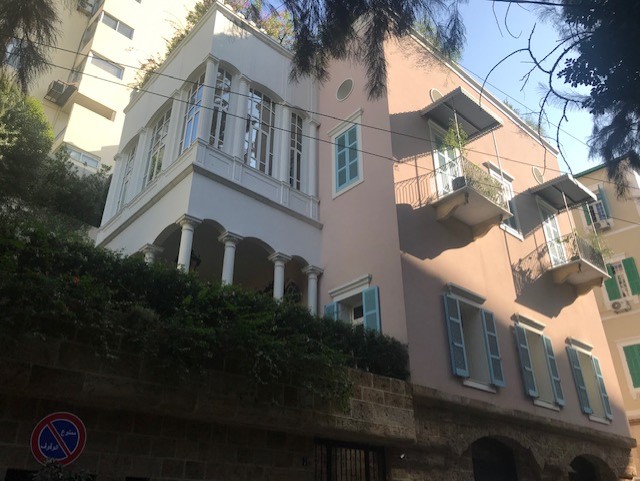 Carlos Ghosn’s villa in Achrafiyeh district of Beirut on Monday, November 17, 2019. (Bassam Zaazaa)