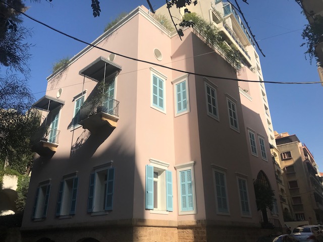 Carlos Ghosn’s villa in Achrafiyeh district of Beirut on Monday, November 17, 2019. (Bassam Zaazaa)