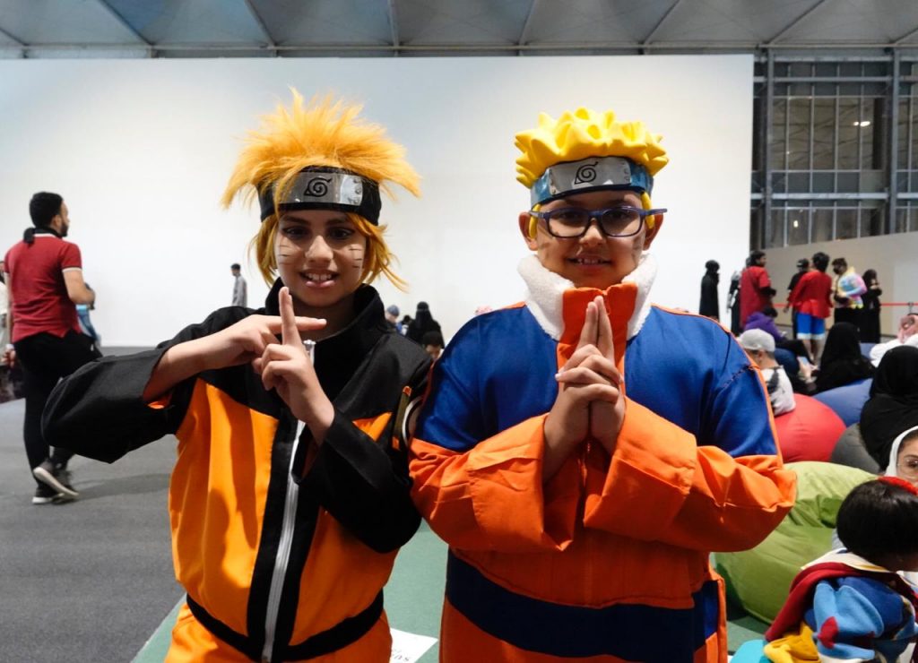 Children dressed in their favorite characters. (Arab News) 