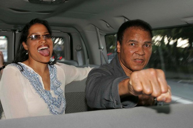 Muhammad Ali and daughter Rasheda Ali-Walsh. (Supplied)