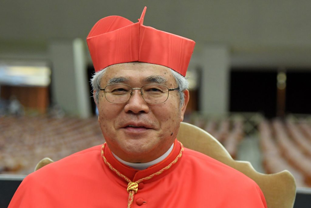 Japanese Cardinal Manyo Maeda said Pope Francis is willing to talk to not only Christians but all other people during his visit to Japan. (AFP file)