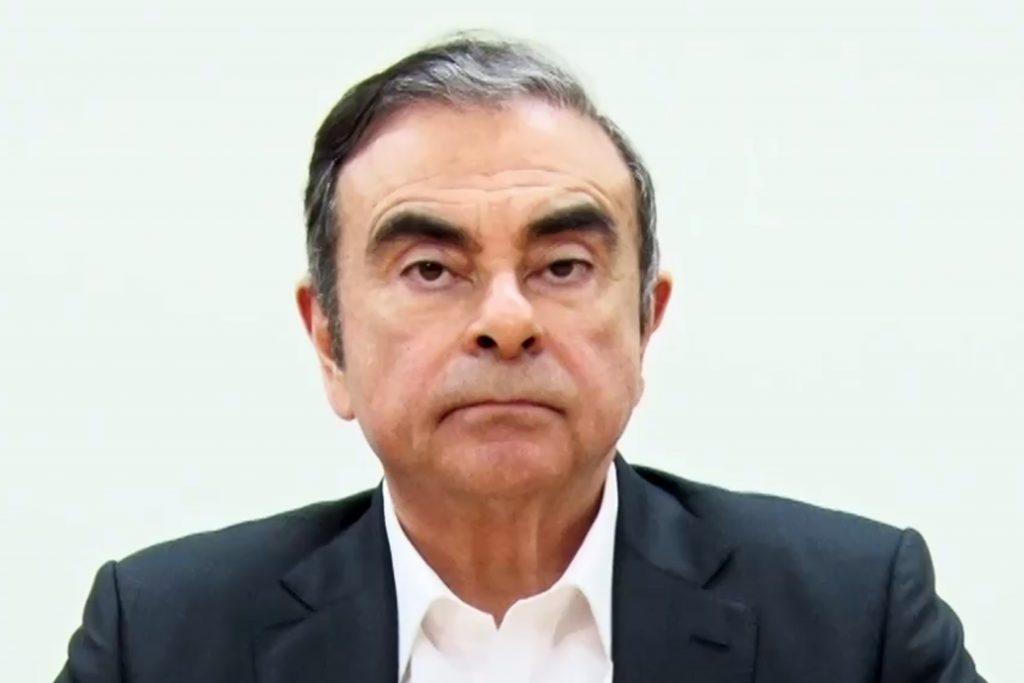 This screen grab from handout video released on April 9, 2019 shows Carlos Ghosn preparing to record a video message in Tokyo. (AFP) 