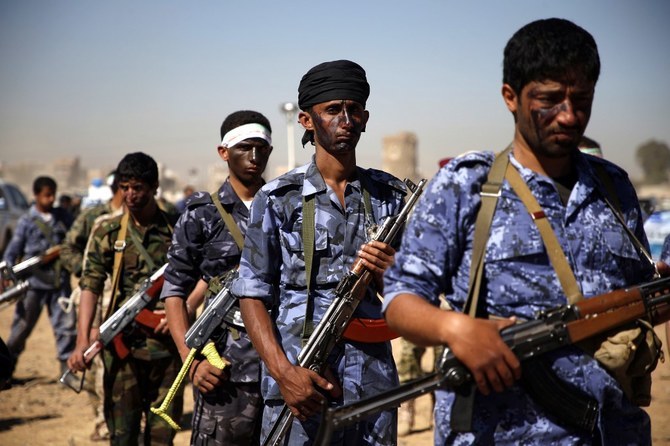 The Arab coalition said on Tuesday it had released 200 Houthi prisoners to support peace efforts aimed at ending the nearly five-year war in Yemen. (AFP/File Photo)