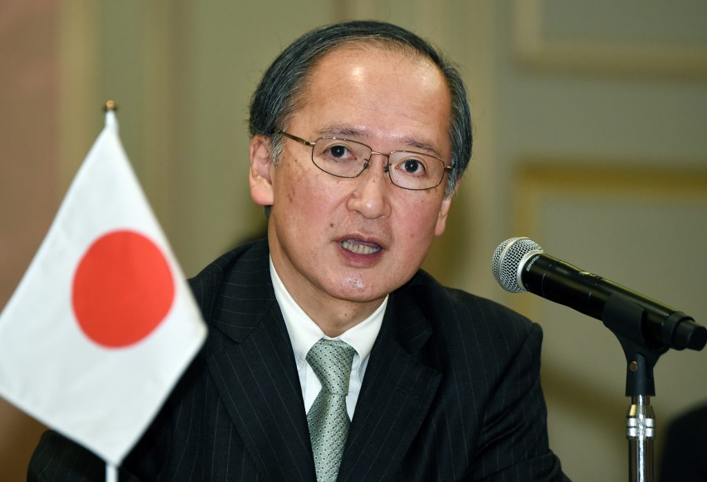 Yasumasa Nagamine said he would request Seoul to act to avoid letting the pact lapse. (File/AFP)