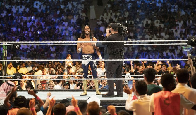 Mansoor Al-Shehail in the ring. (AN photo by Ziyad Alarfaj)