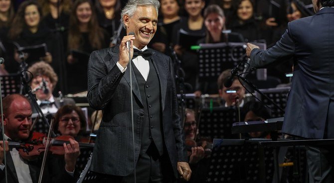 The Andrea Bocelli Foundation and Community Jameel launched a new scholarship which is open to students from around the world, including Saudi Arabia. (File/AFP)