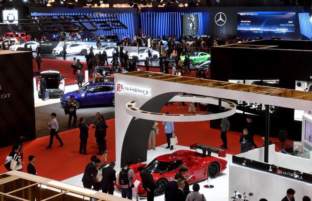 A general view shows the Tokyo Motor Show in Tokyo on October 25, 2017. (AFP)