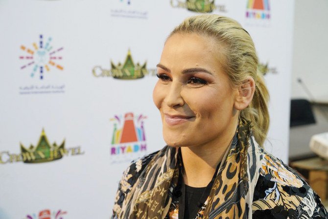 WWE wrestler Natalya is participating in the WWE wrestling show in the Kingdom for the second time. (AN Ziyad Alarfaj)