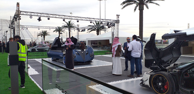 Cars at the Riyadh Show. (AN photo)