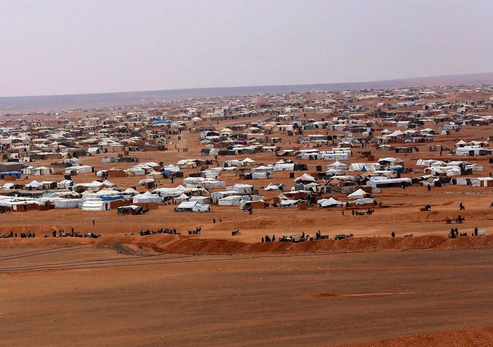 Jordan and Russia have agreed that displaced Syrians in Jordan’s Rukban refugee camp should return to Syrian government-held territory. (AP Photo)