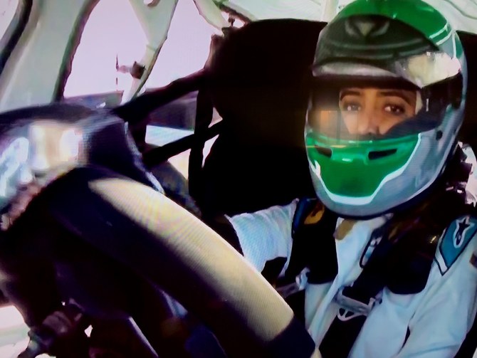 Reema Juffali made history on Friday by becoming the first Saudi Arabian female racer to drive competitively in the Kingdom. (Screenshot/ABB Formula E)