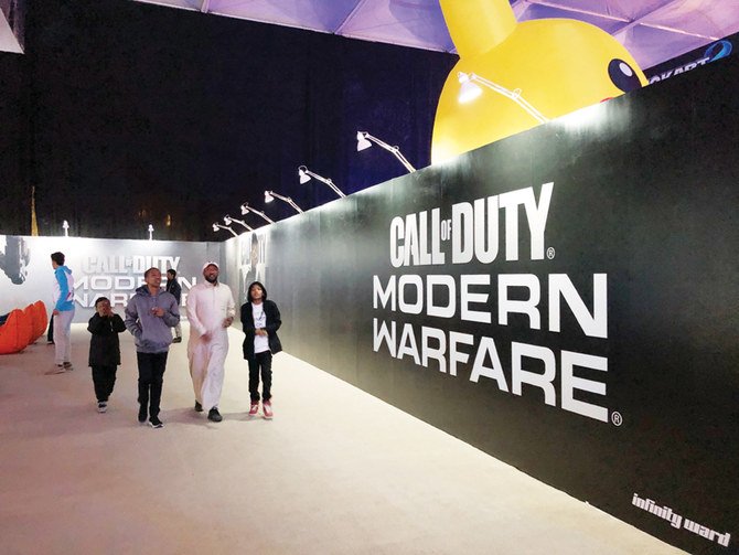The expo in Riyadh features a variety of activities that appeal to gamers of all ages. (AN Photo by Hala Tashkandi)