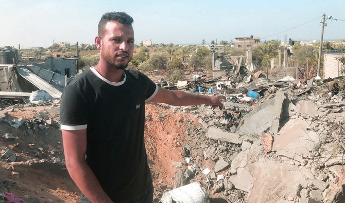 We became displaced, and the work of years is now in the ruins of the house, says Mohammed Abu Amra. (AN photo)