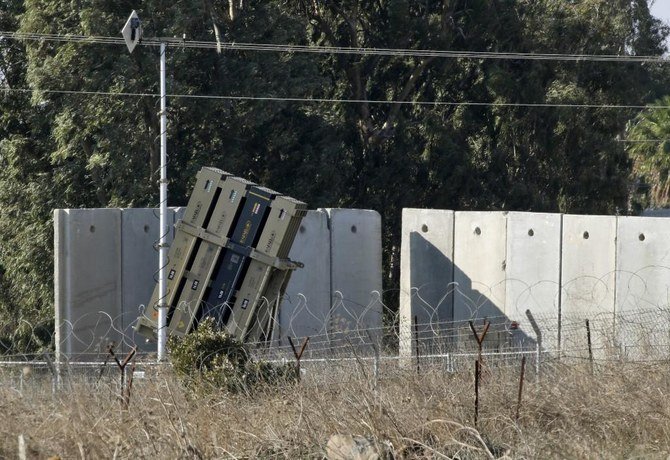 A battery of Israel’s Iron Dome defense system deployed at the Israeli-occupied Golan Heights on November 12, 2019. (AFP)