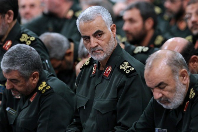 The leaked documents reveal the unique role of Qasem Soleimani in Iran's aggressive policy to dominate Iraq. (AFP/File photo)
