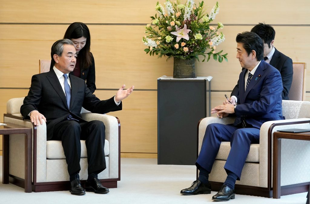 After arriving in Beijing the same day, Abe will meet with Chinese President Xi Jinping in the afternoon. (AFP)