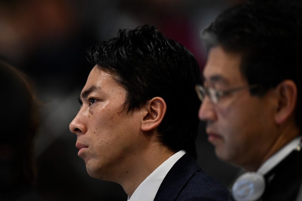 Japanese Environment Minister Shinjiro Koizumi attends the closing plenary session of the UN Climate Change Conference COP25 at the 'IFEMA - Feria de Madrid' exhibition centre, in Madrid, on December 15, 2019. (AFP)
