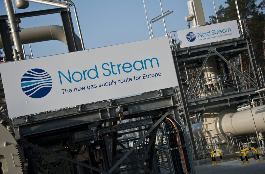 View of the Nordstream gas pipeline terminal. (AFP)