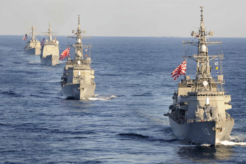According to the plan, the government will send a Maritime SDF destroyer to the Middle East. (AFP)