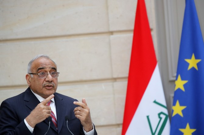 Iraq’s parliament voted on Sunday to accept the resignation of Prime Minister Adel Abdul-Mahdi. (AFP)