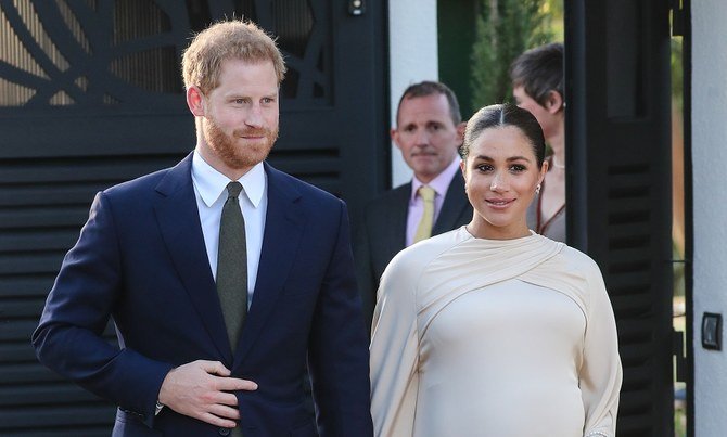 The Duchess of Sussex wore a custom Dior kaftan in Morocco. Getty