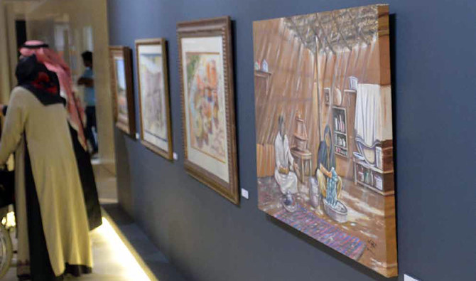 The hall displays the works of artists from early generations, and is a significant stage in the Saudi visual arts world, having witnessed the major developments in the Kingdom’s fine art movement. (SPA)