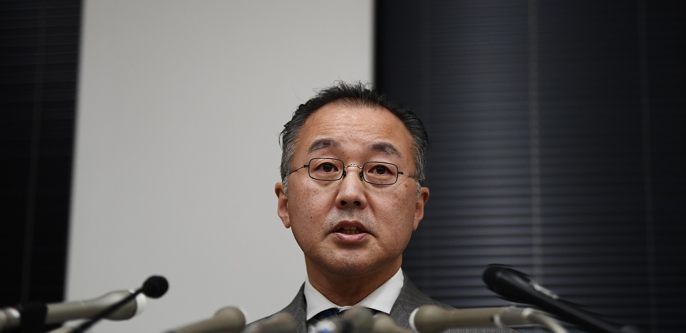 Noriyuki Yamaguchi attends a press conference in Tokyo. A Tokyo court on December 18 awarded 3.3 million yen ($30,000) in damages to journalist Shiori Ito, who accused former TV reporter Noriyuki Yamaguchi of rape in one of the most high-profile cases of the #MeToo movement in Japan. (AFP)