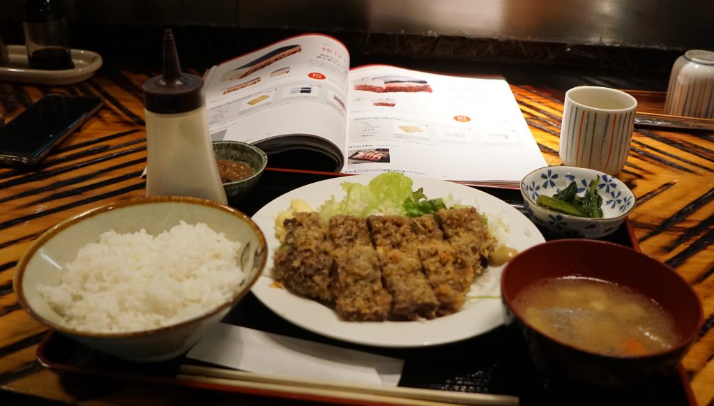 A lunch set of a whale meat restaurant in Tokyo on July 2, 2019. (File photo/AFP)