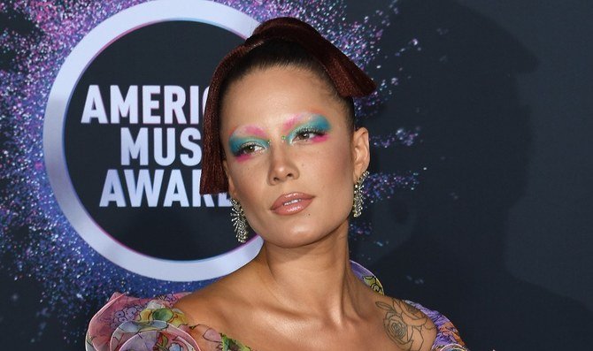 Aseel Hammam, Billie Eilish and Halsey (pictured) among the top streamed artists in Saudi Arabia. (AFP)