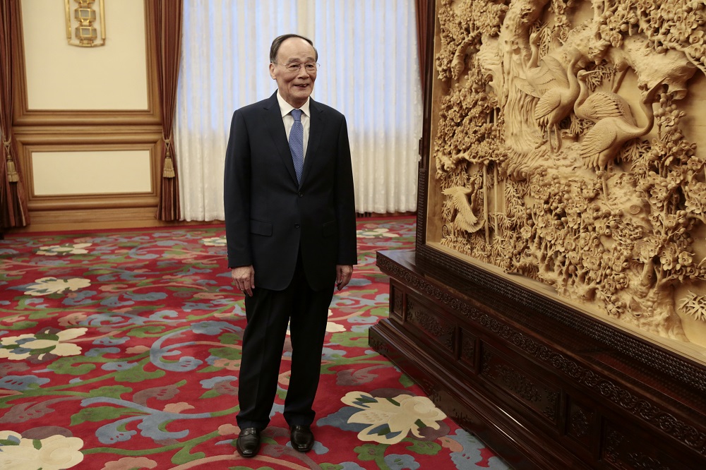 Chinese Vice President Wang Qishan said if the presidential visit ends in success, that would have a significant impact and meaning on the bilateral relationship. (AFP/file)