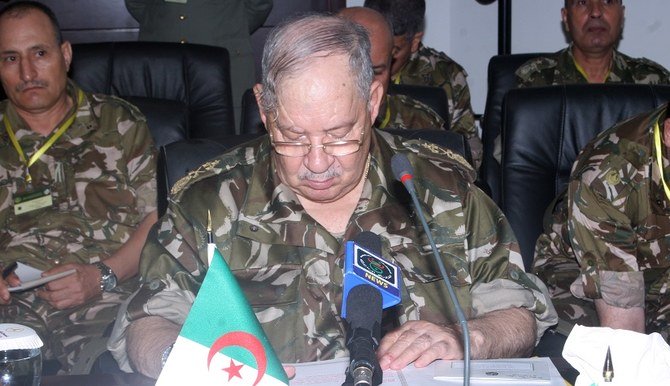 Algeria’s Chief of Staff of the People’s National Army Ahmed Gaid Salah. (File/AFP)