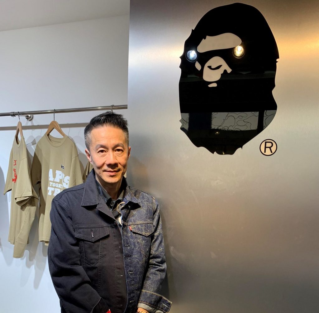 Billy Choi, CEO of BAPE wearing the Type III Trucker @ SoleDXB.