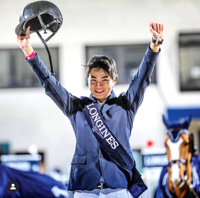 Japanese rider Mike Kawai was a star attraction at Diriyah Equestrian Festival.