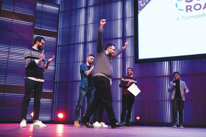 The best three syrian-led startups had the opportunity to pitch their business ideas during spark Ignite’s annual conference in Amsterdam. (Supplied)