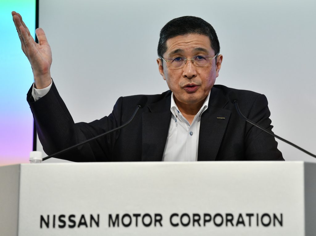 A Japanese prosecution inquest panel has upheld a decision not to indict former Nissan Motor Co. chief Hiroto Saikawa over a case of financial misconduct. (AFP)