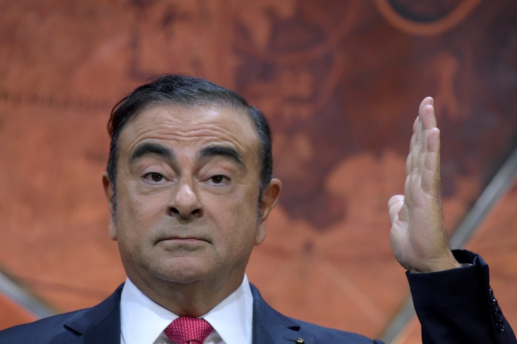 Ghosn is set to hold a press conference with about 50 media organizations Wednesday afternoon in Beirut. (AFP)