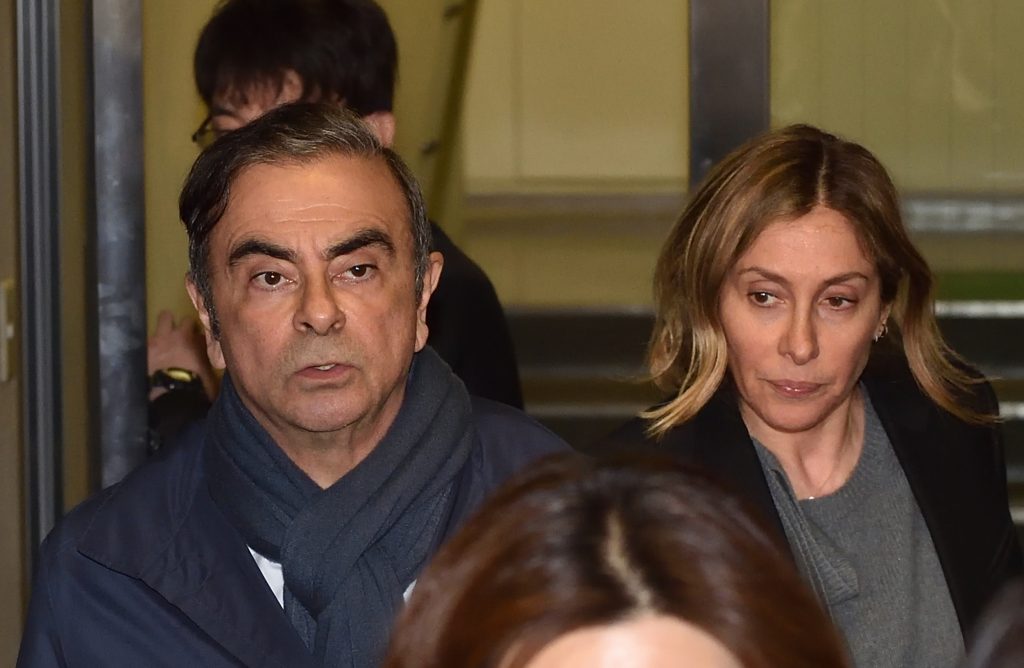 Prosecutors in Japan have obtained an arrest warrant for Carole Ghosn, wife of former Nissan chief Carlos Ghosn. (AFP)