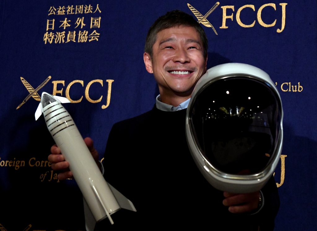 Japanese billionaire Yusaku Maezaw. ( AFP)