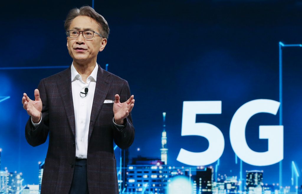 Sony President and CEO Kenichiro Yoshida speaks during a Sony press event for CES 2020 at the Las Vegas Convention Center on Jan. 6, 2020 in Las Vegas, Nevada.