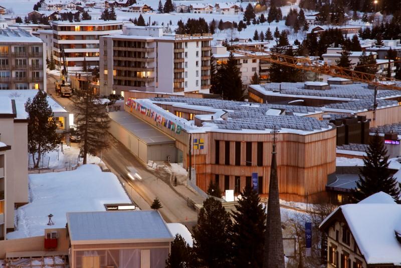 A view of the congress center, the venue of the World Economic Forum (WEF) in Davos, Switzerland. (Reuters)