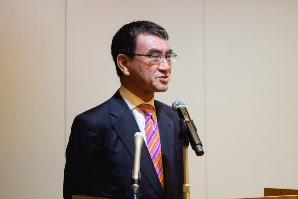 Japanese Defense Minister Taro Kono (AN) 